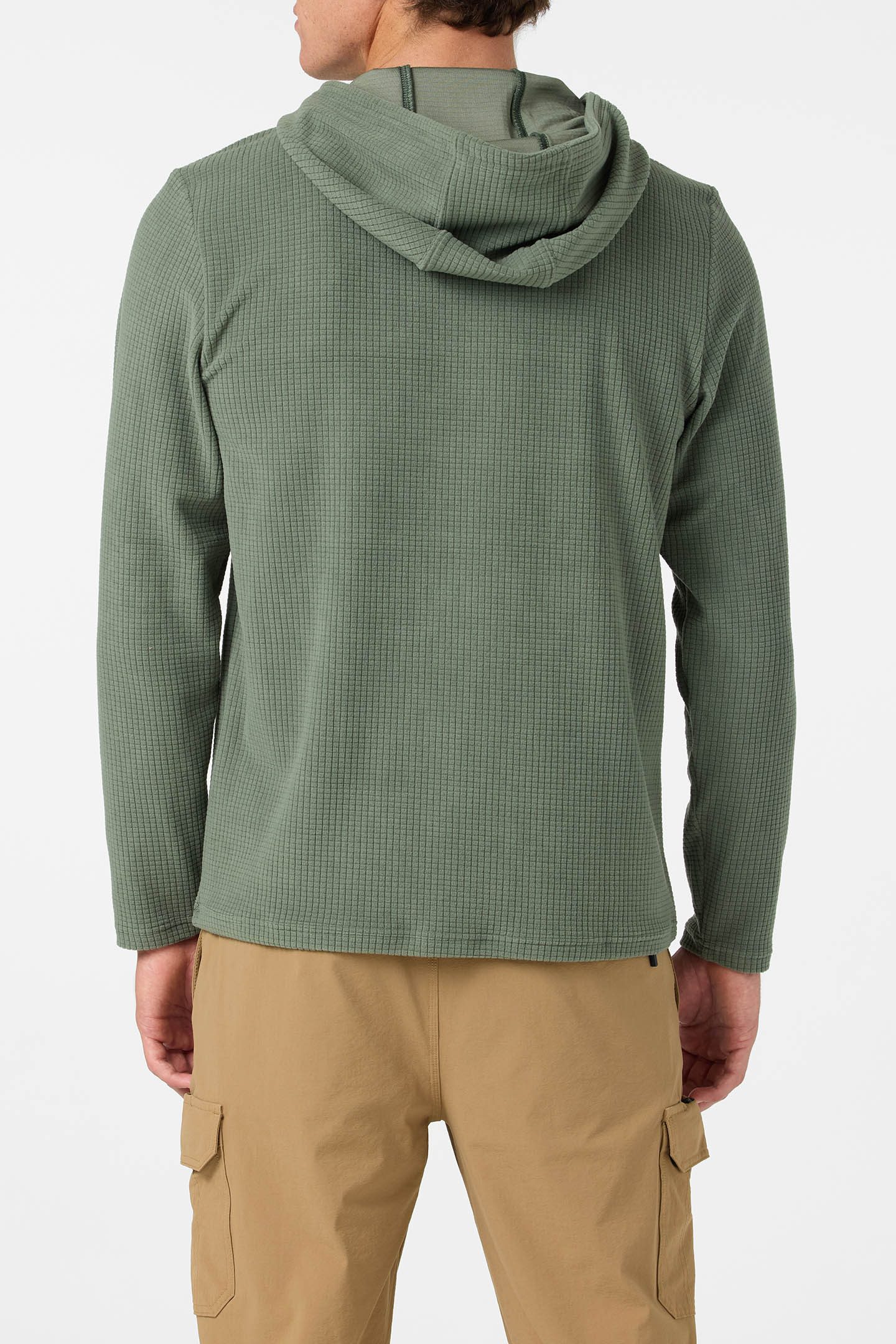 TRVLR Hooded Quarter Zip Long Sleeve Pullover