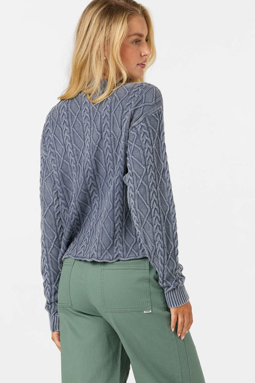 O'NEILL O'Riginals Misha Cable Knit Long Sleeve Sweater