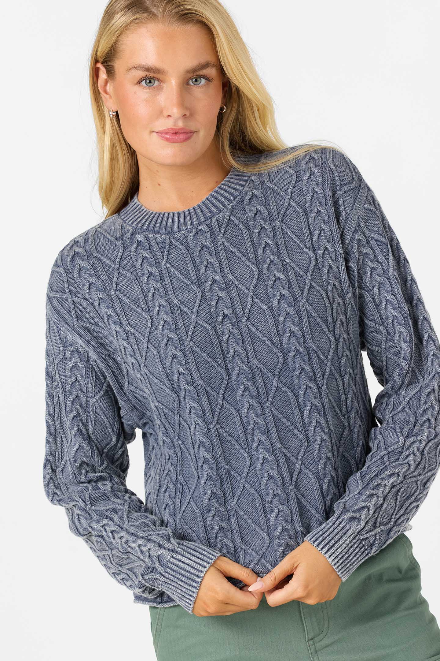 O'Riginals Misha Cable Knit Long Sleeve Sweater