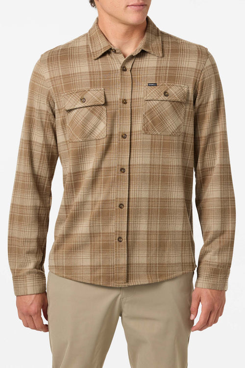 O'NEILL SUTTON KNIT PLAID Brown