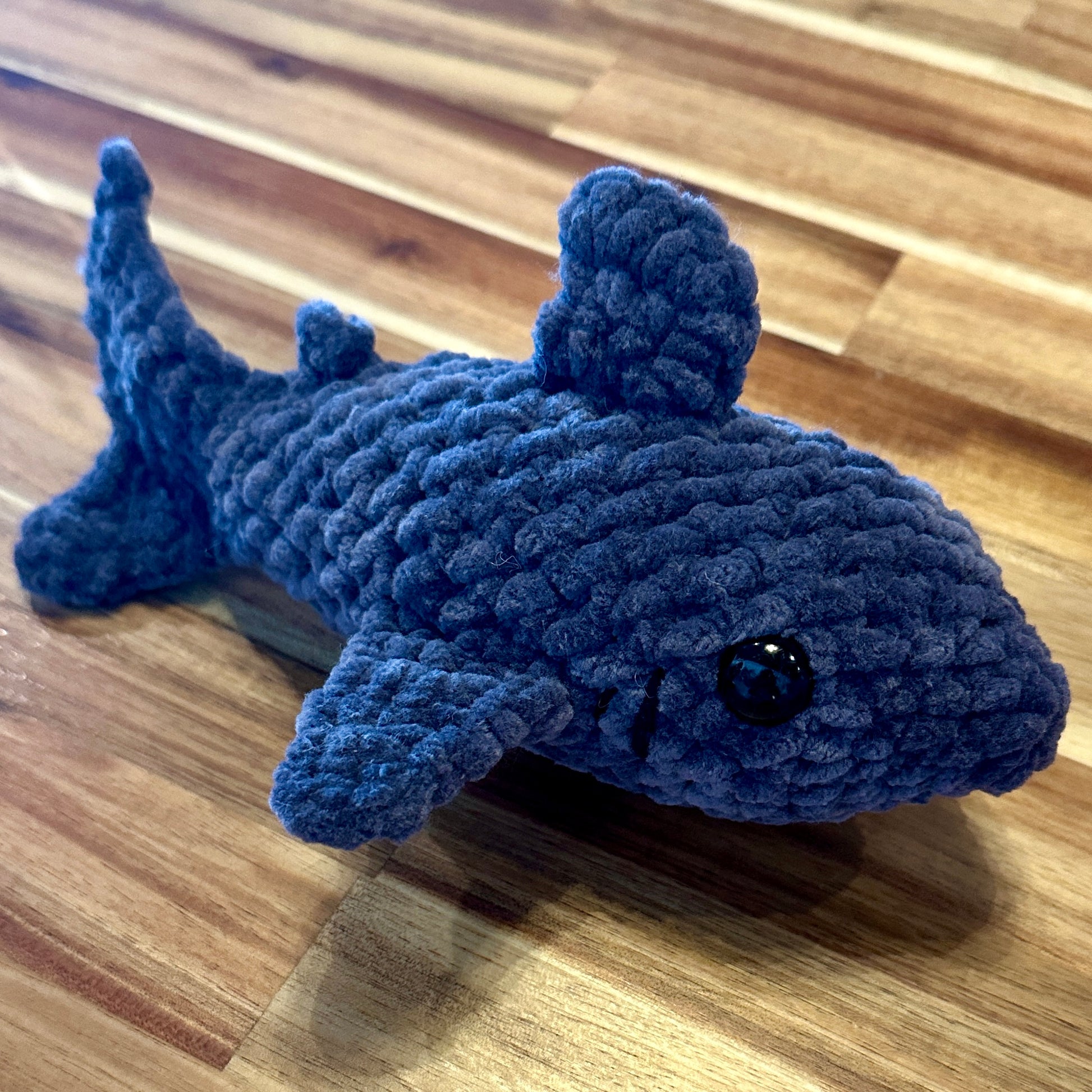 The Yarn Barn NC Shark Plushie (Medium) Black