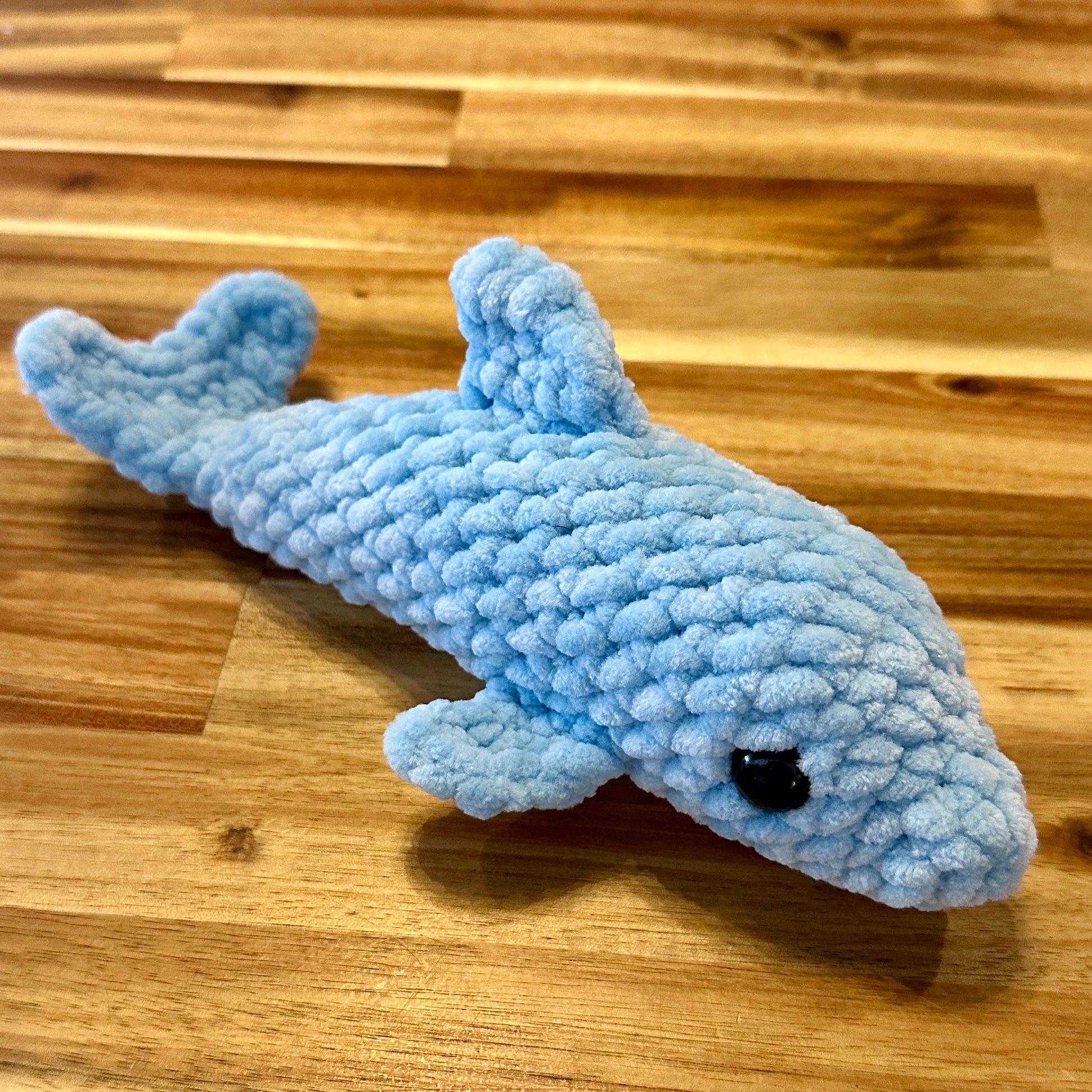 The Yarn Barn NC Dolphin Plushie (Medium) Dark Blue