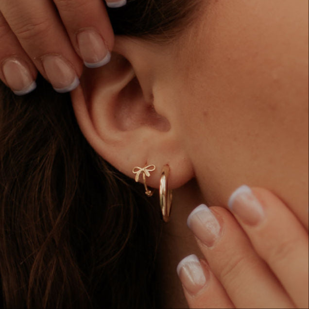 Mauve Jewelry Co. Ava Bow Hoops