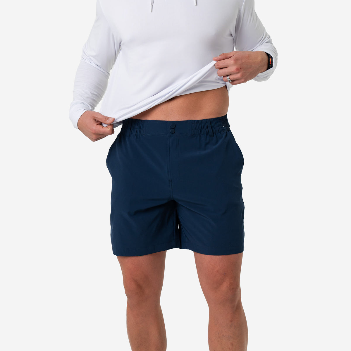Burlebo Everyday Short (7”) - Deep Water Navy - Mayan Pocket