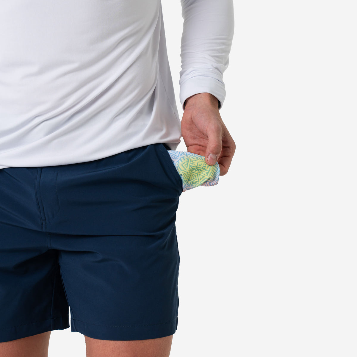 Burlebo Everyday Short (7”) - Deep Water Navy - Mayan Pocket