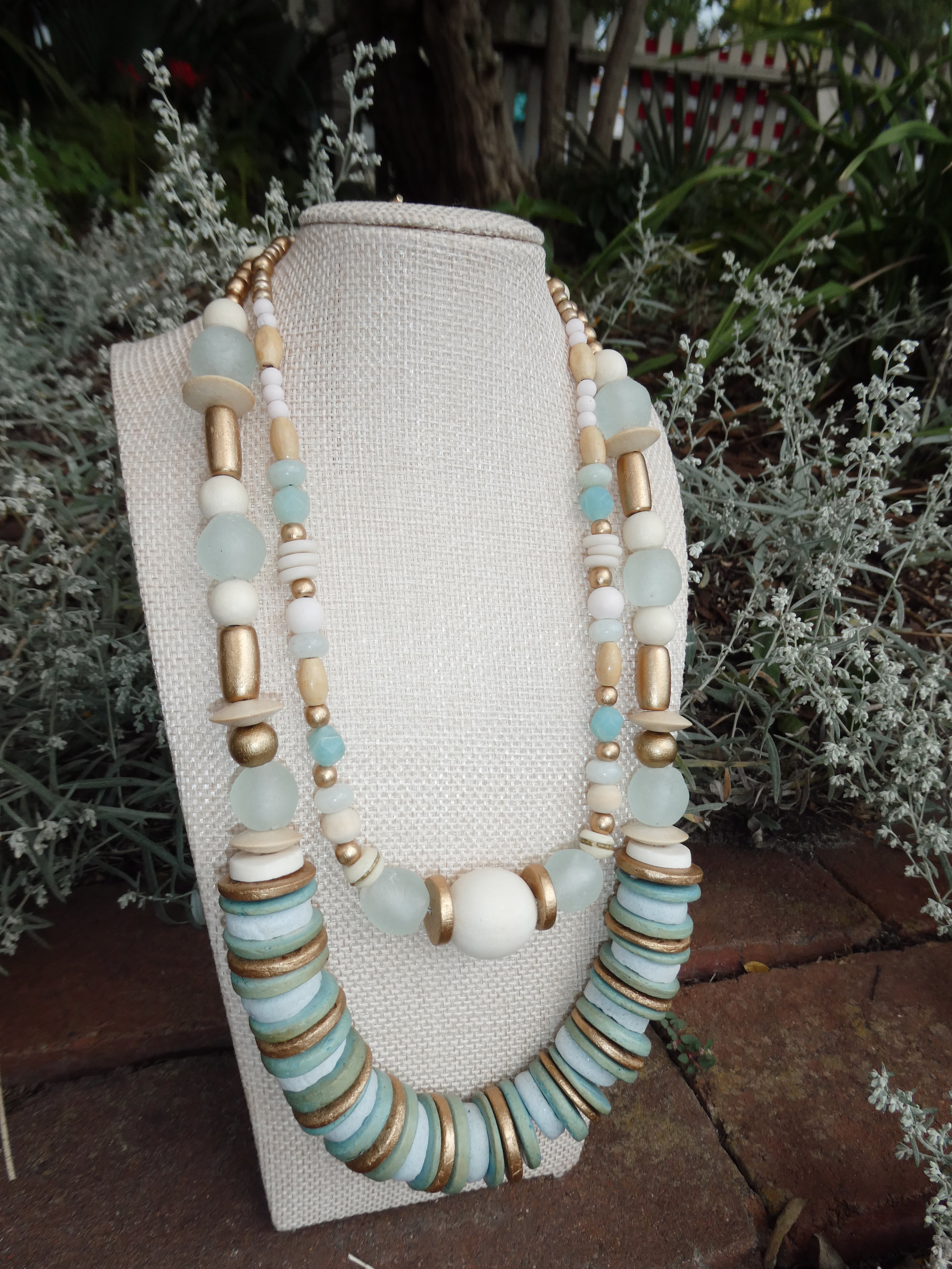 Atlantic Shore Beaded Necklace