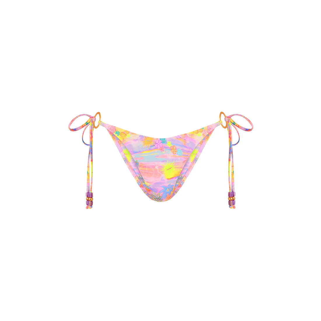 Kulani Kinis RING CHEEKY TIE BIKNI BOTTOM- SUNSET UNIVERSE