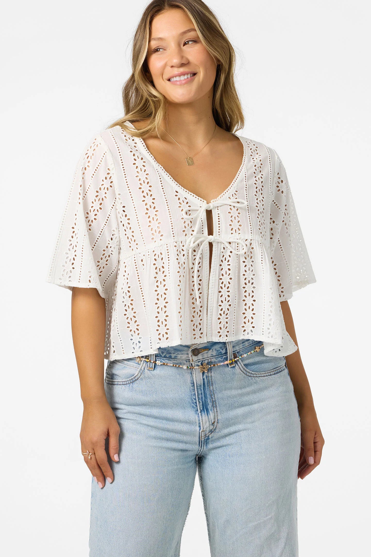 O'NEILL Loni Eyelet Top