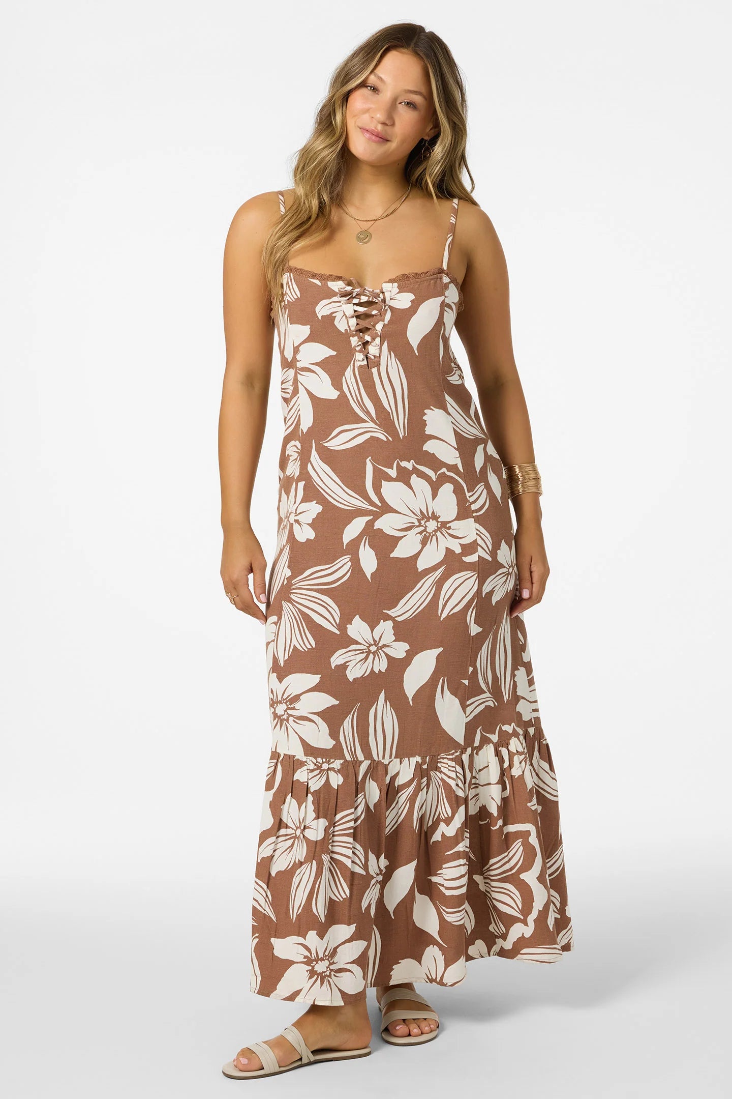 O'NEILL Tasmin Floral Midi Dress