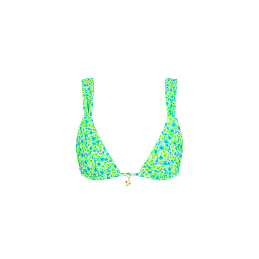 Kulani Kinis SLIDE BRALETTE BIKINI TOP- APPLE BLOSSOM