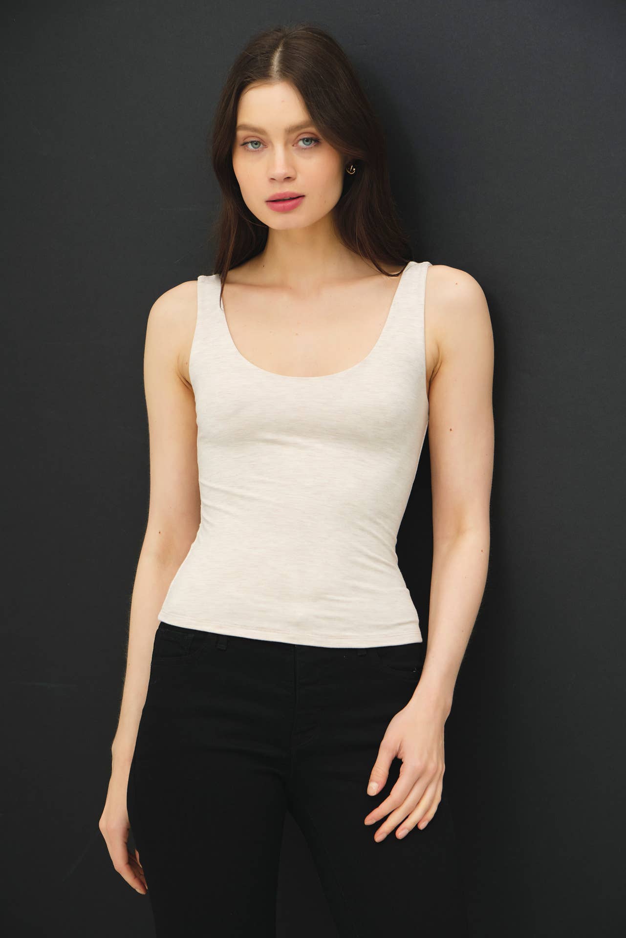 Be Cool BASIC THREADS SCOOP NECK TANK