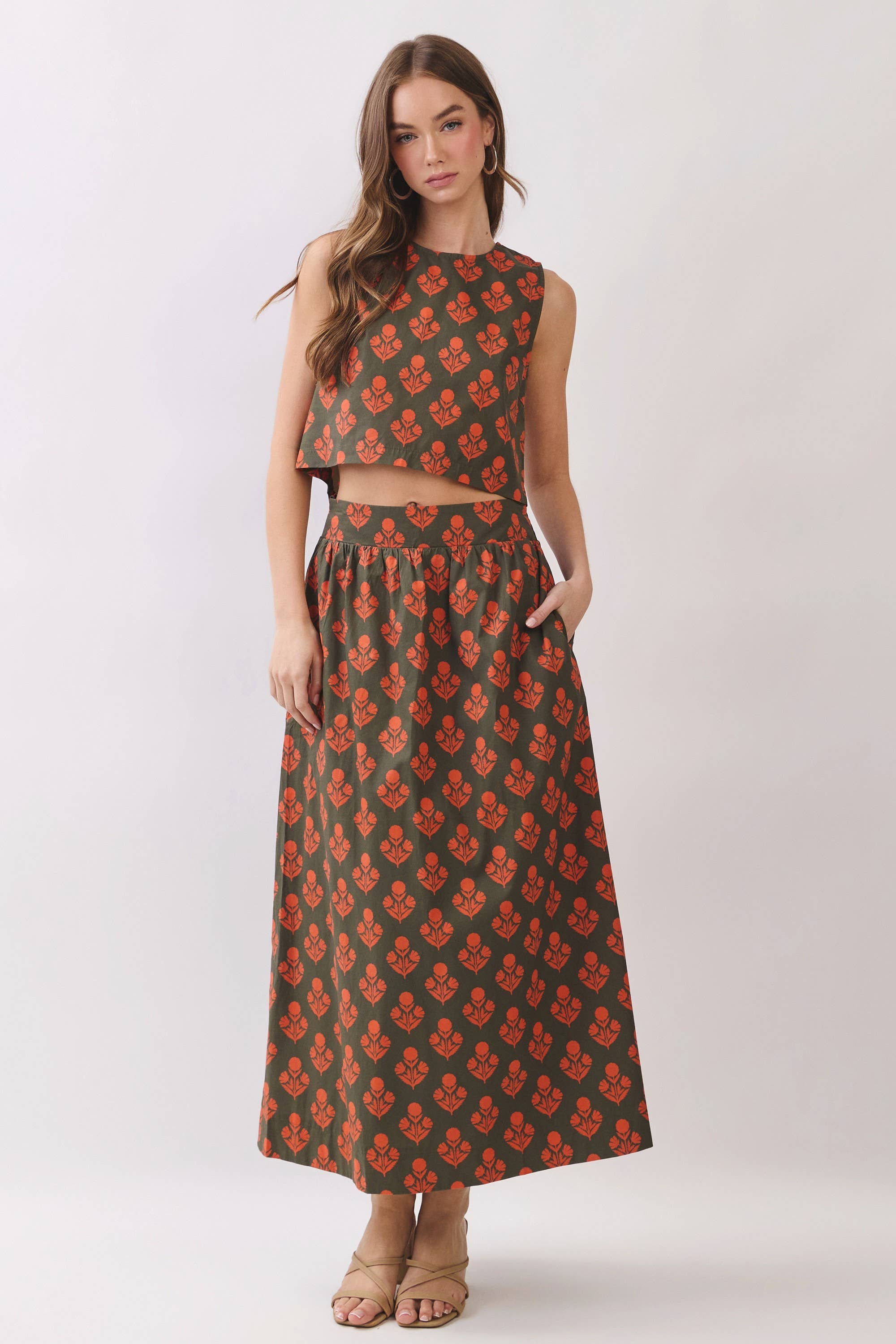 TCEC Marigold Maxi Skirt