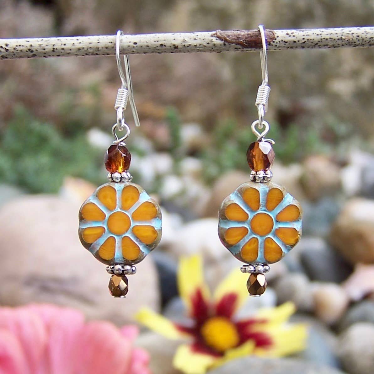 Jo Bird Jewelry Flower Earrings Merigold