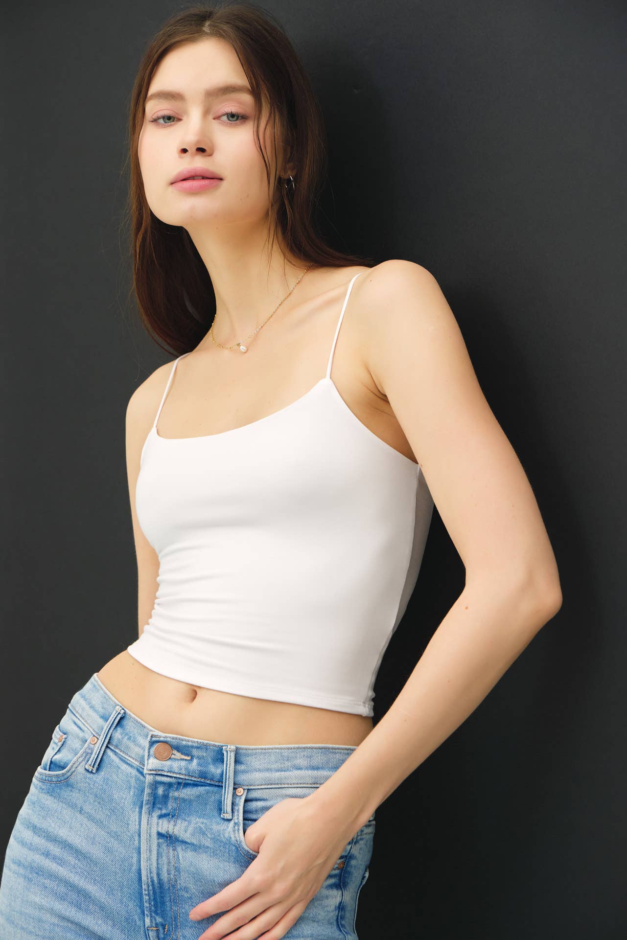 Be Cool BASIC THREADS CROPPED SPAGHETTI TANK