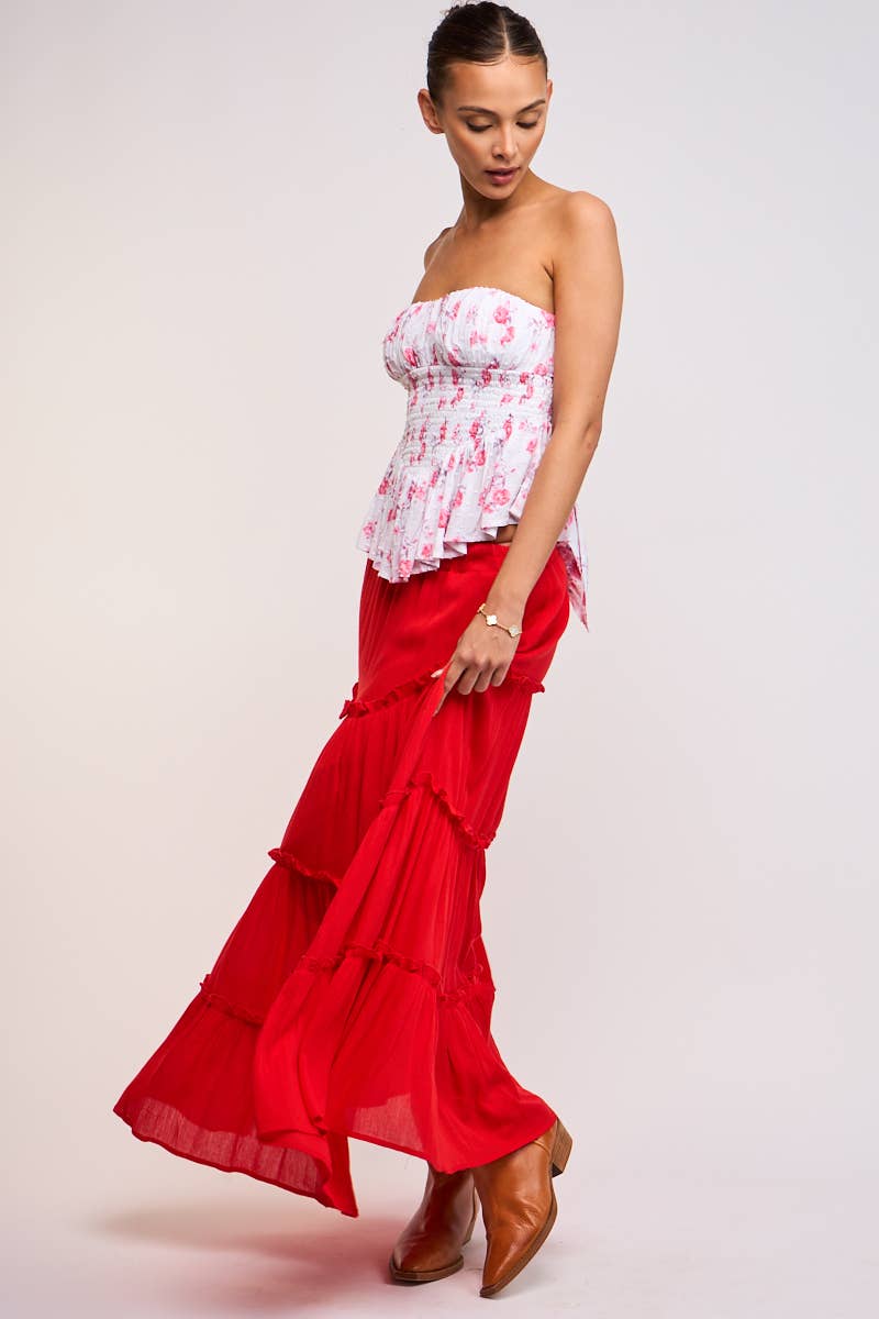 Sky to Moon ELLA TIERED MAXI SKIRT