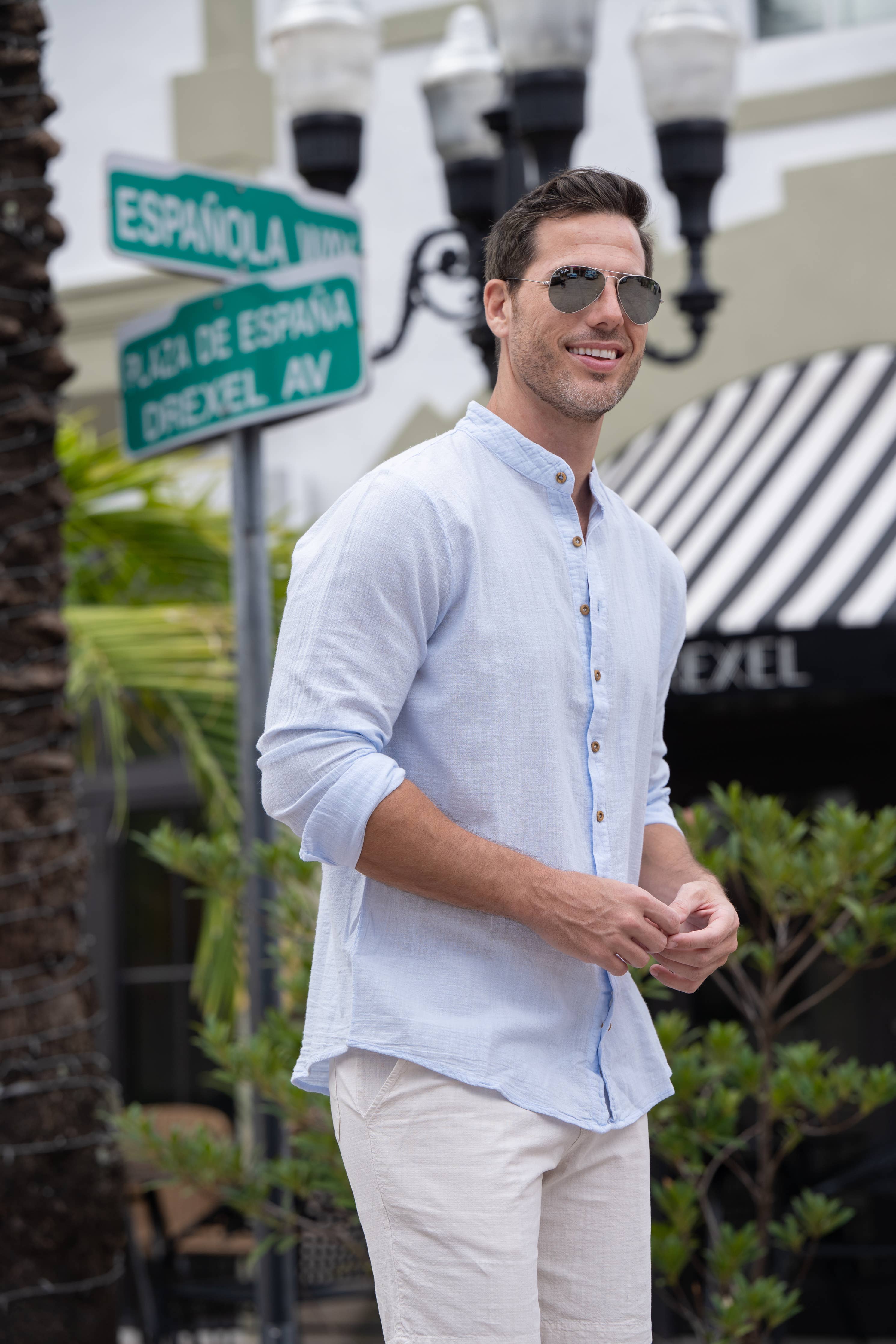 Cotton Natural GLEN SHIRT