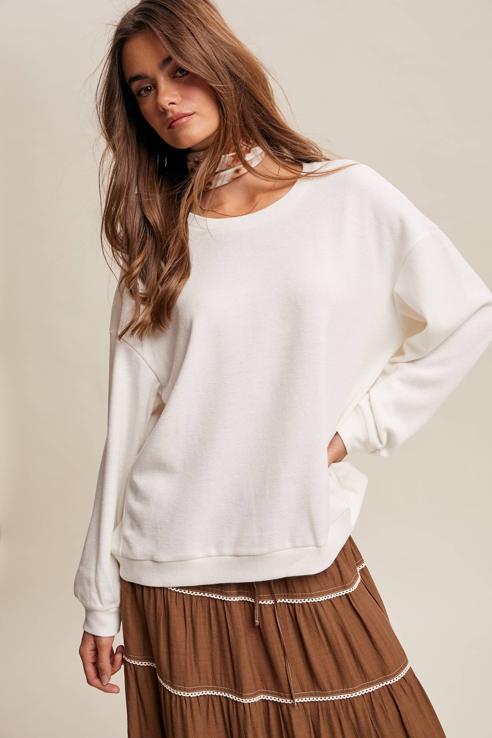 Listicle Peony Pullover Top