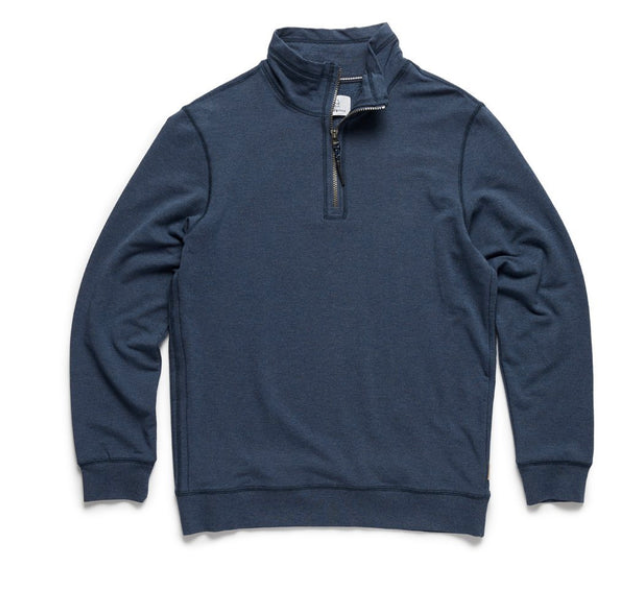 SURFSIDESUPPLY Timmy Quarter Zip Fleece Navy