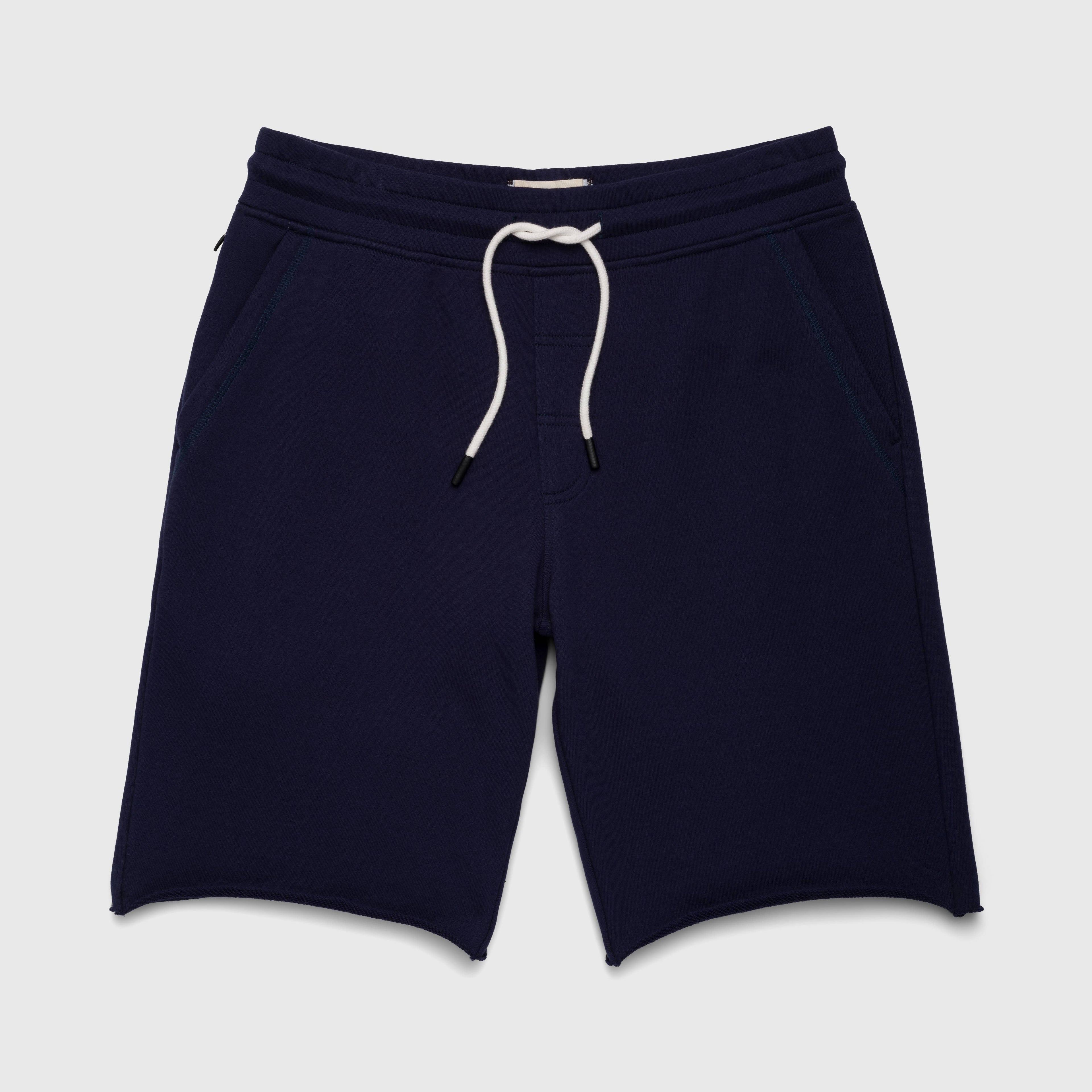 SURFSIDESUPPLY SAILOR DRAWSTRING RAW HEM FRENCH TERRY 5 POCKET SHORT