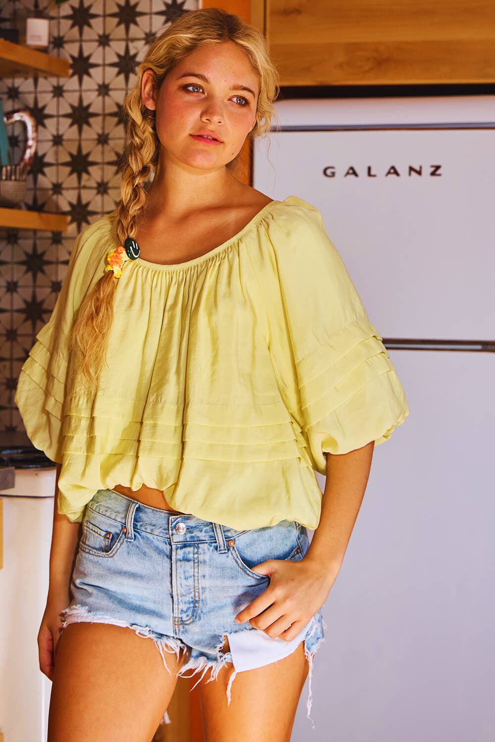 BUCKETLIST Sunshine Bubble Top