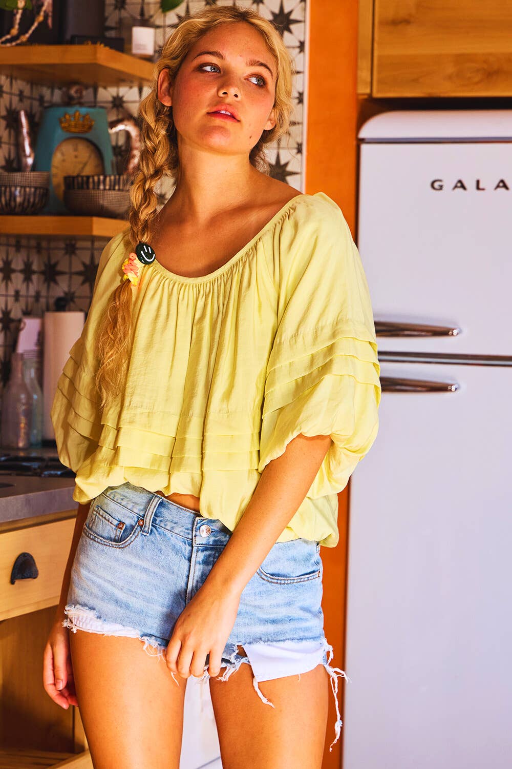 BUCKETLIST Sunshine Bubble Top