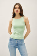 Be Cool BASIC THREADS BOAT NECK TANK Sprout