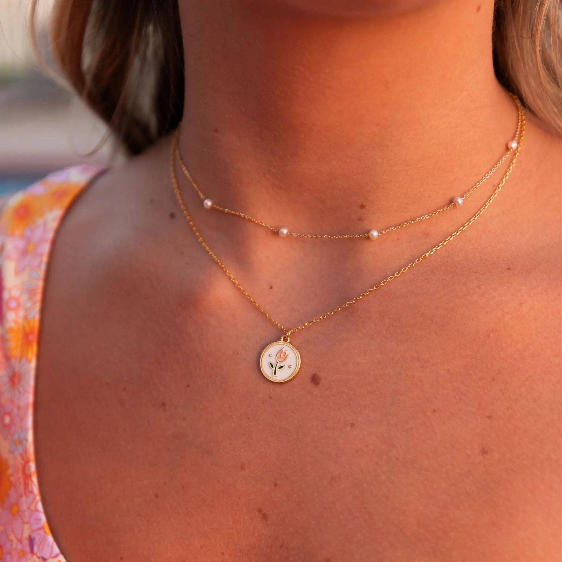 Mauve Jewelry Co. Eloise Tea Cup Necklace