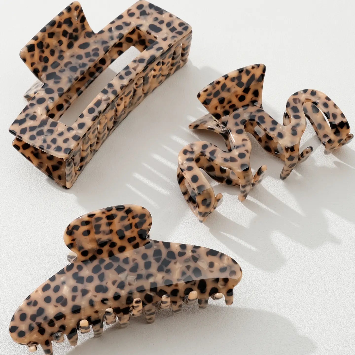 Wild Leopard Claw Clip