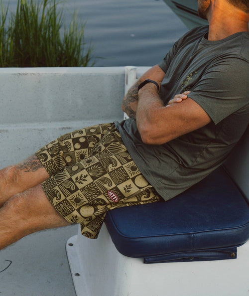 Jetty Bayside Volley Short - Olive