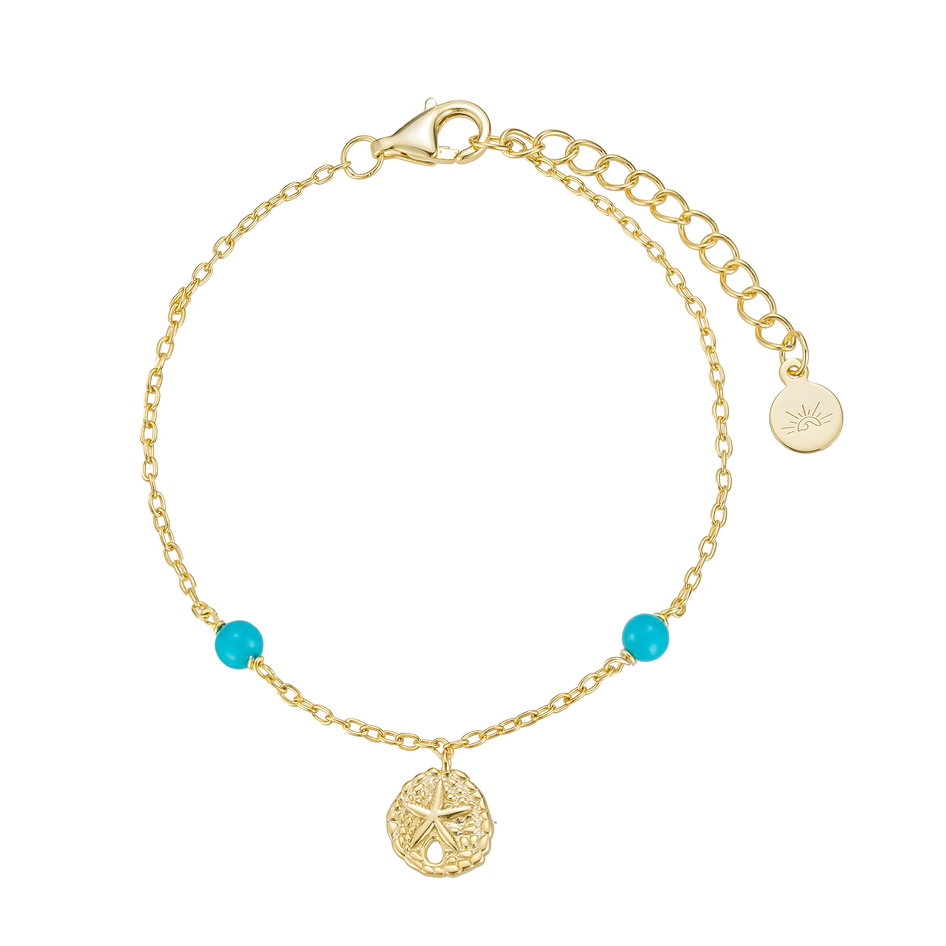The Salty Gem Sand Dollar Bracelet