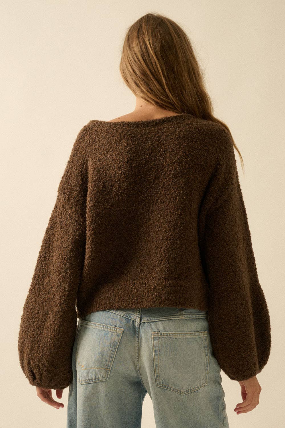Promesa USA Stella Bubble-Sleeve Sweater