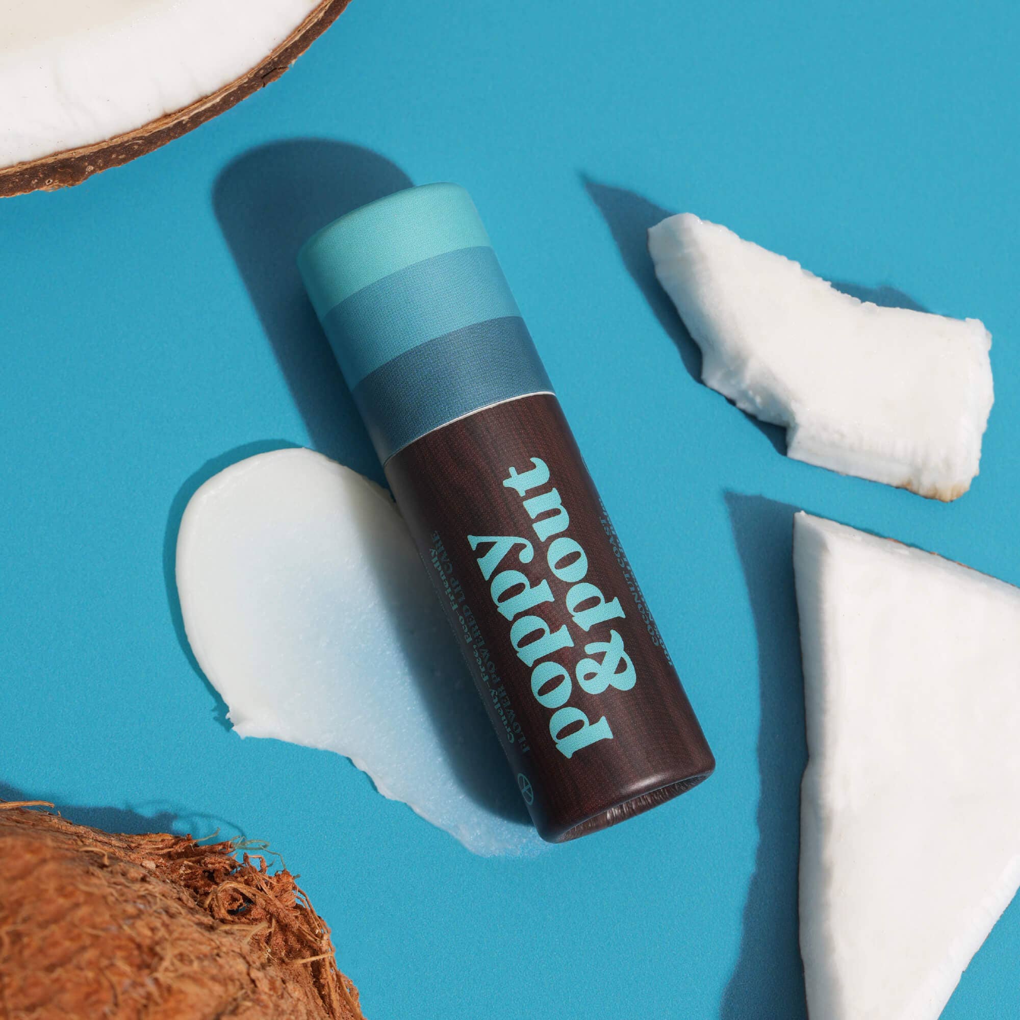 Poppy & Pout Lip Balm, Retro Surf, Coconut Coast