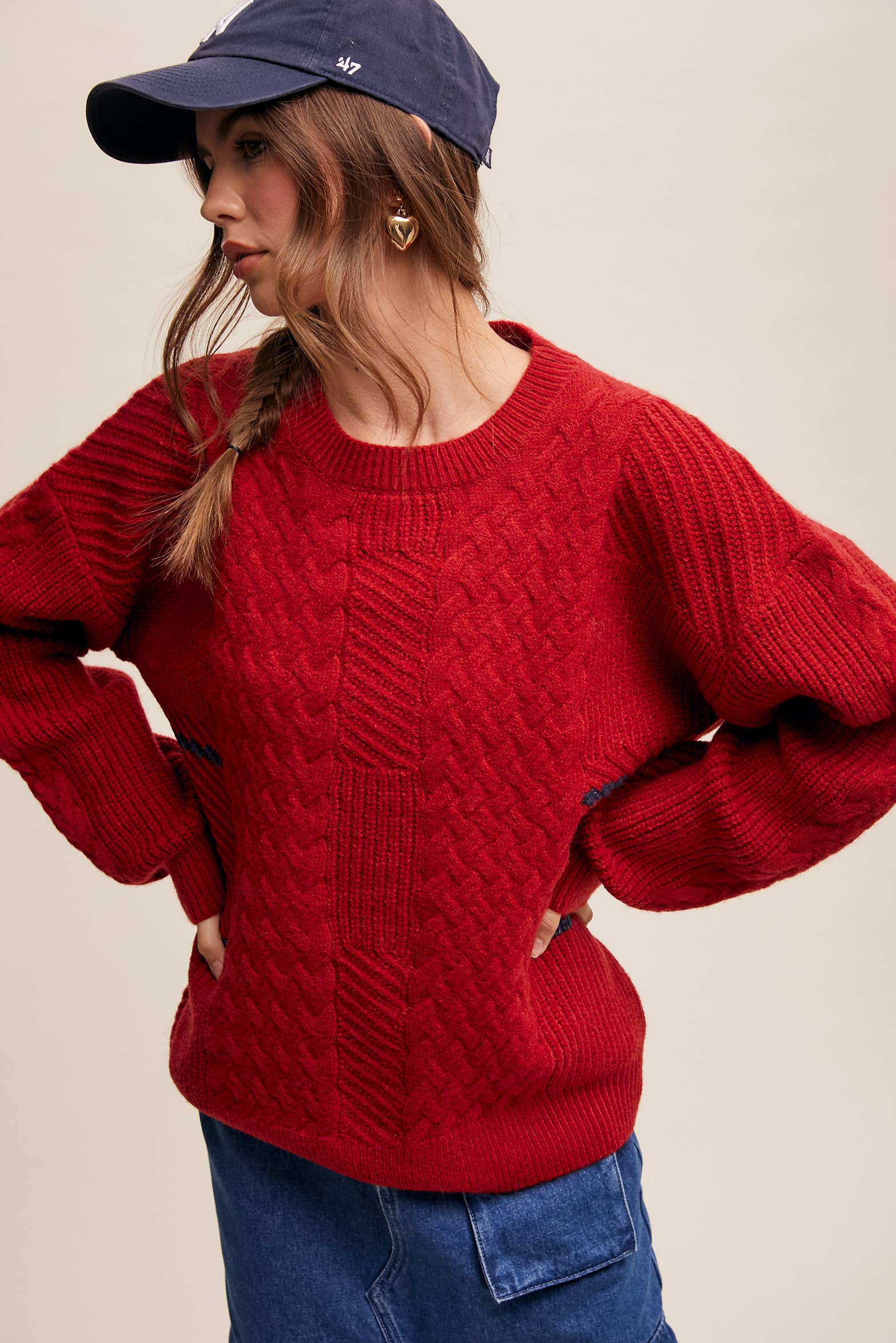 Listicle Winter Fog Knit Pullover