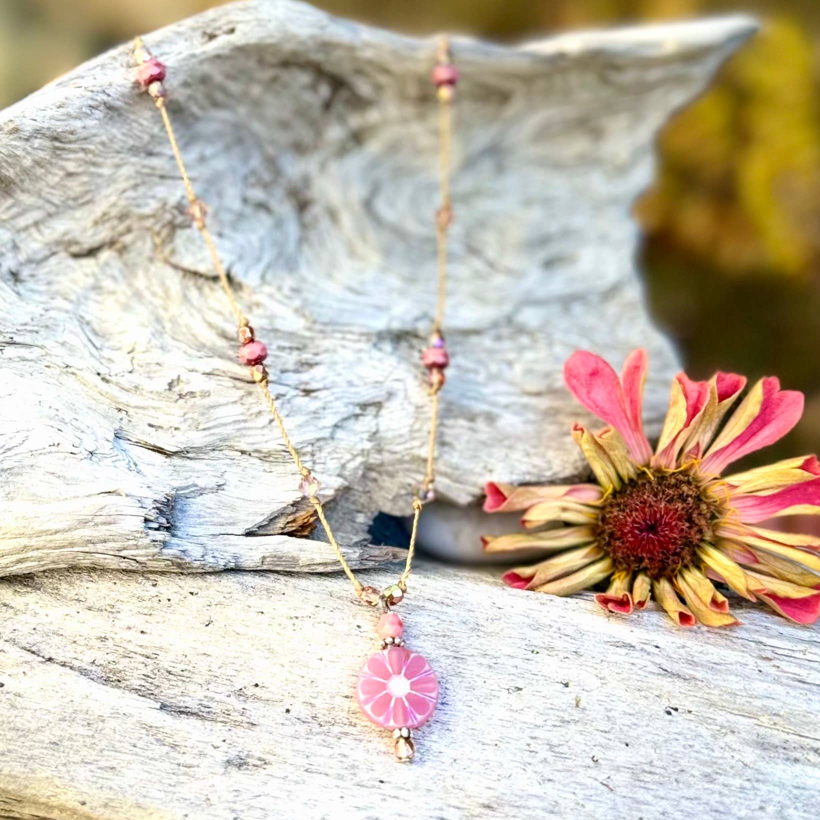 Jo Bird Jewelry Flower Pendant Necklace - NEW Spring Colors