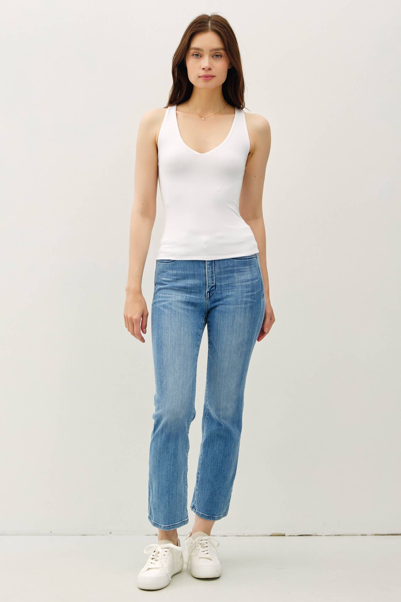 Be Cool BASIC THREADS FULL LENGTH V-NECK TANK