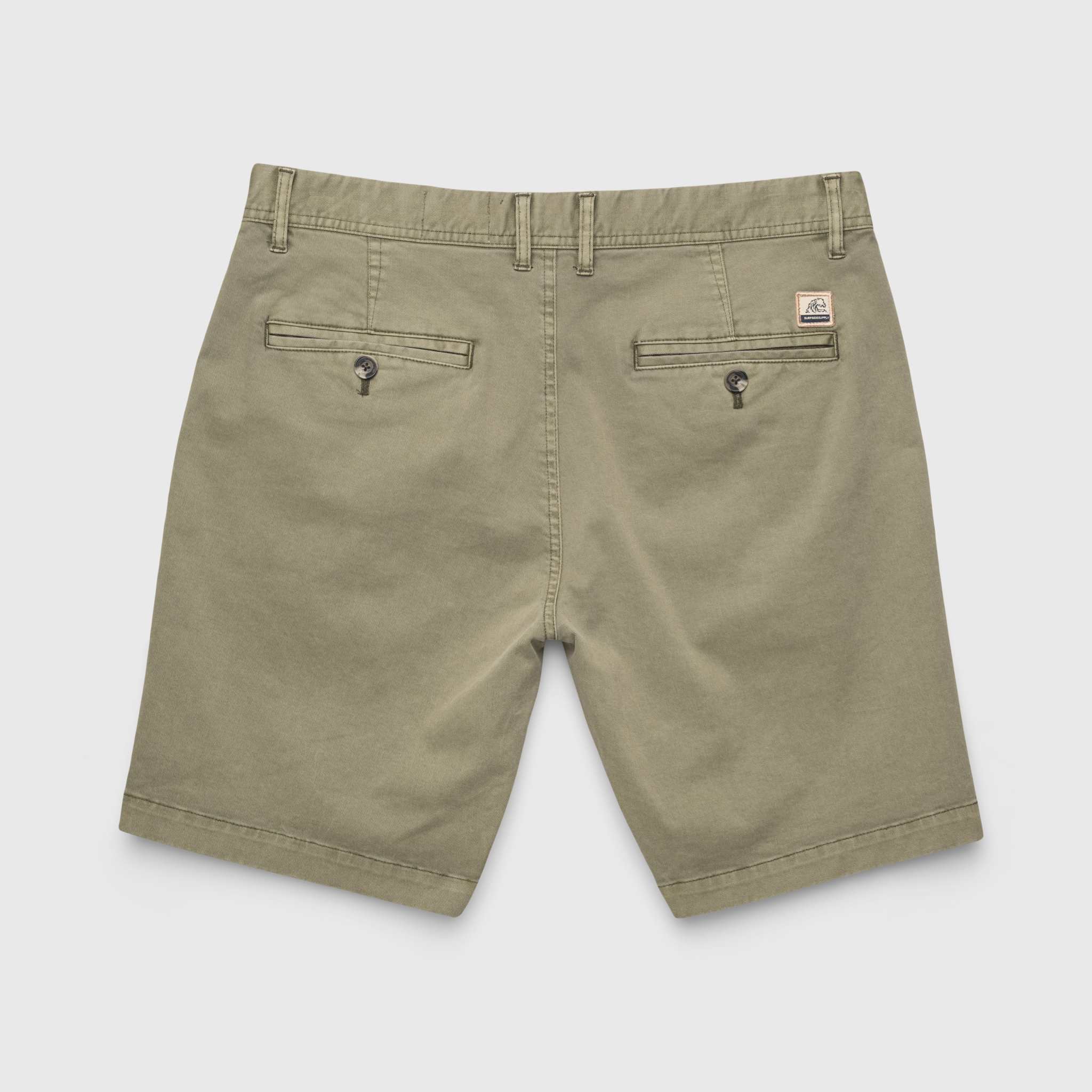 SURFSIDESUPPLY ANDREW 7.5" STRETCH TWILL SHORT - Lichen Green