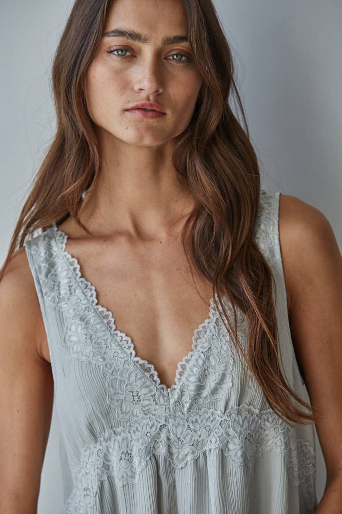 By Together Pewter Mini Dress Pewter L