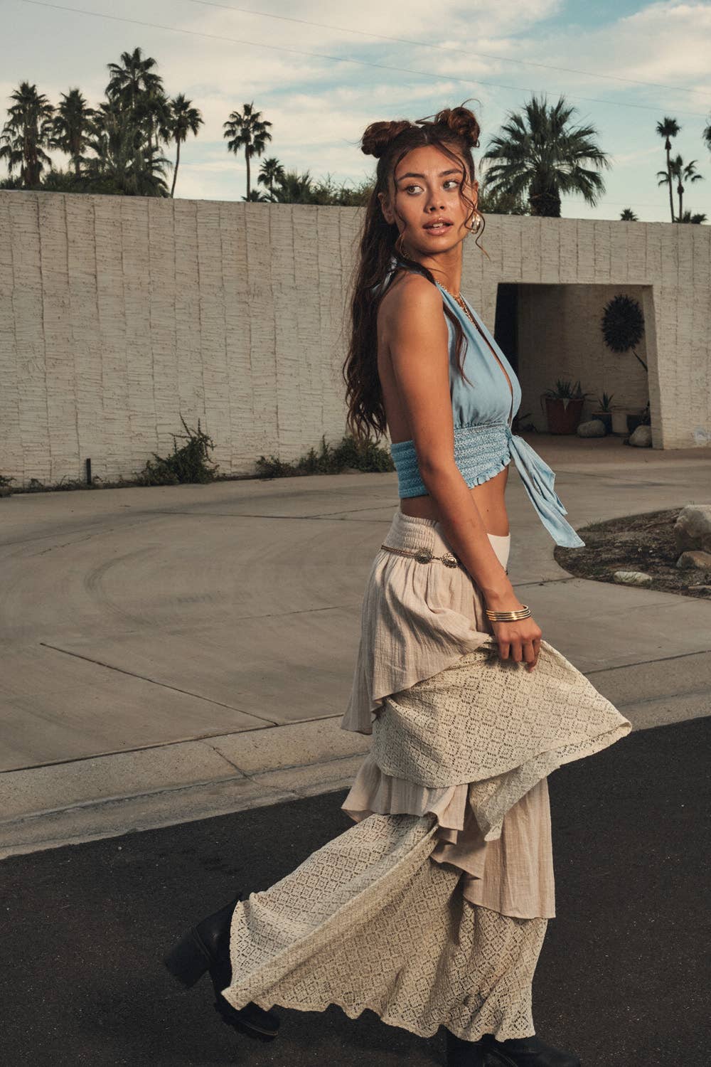 Promesa USA Setlist Maxi Skirt Natural