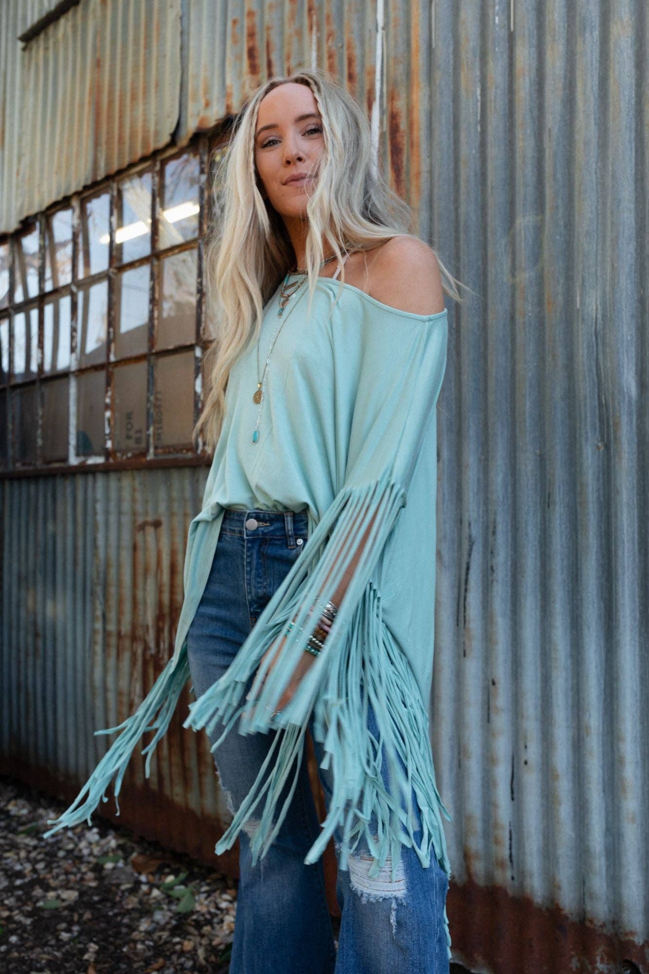 Three Bird Nest Showstopper Fringe Top