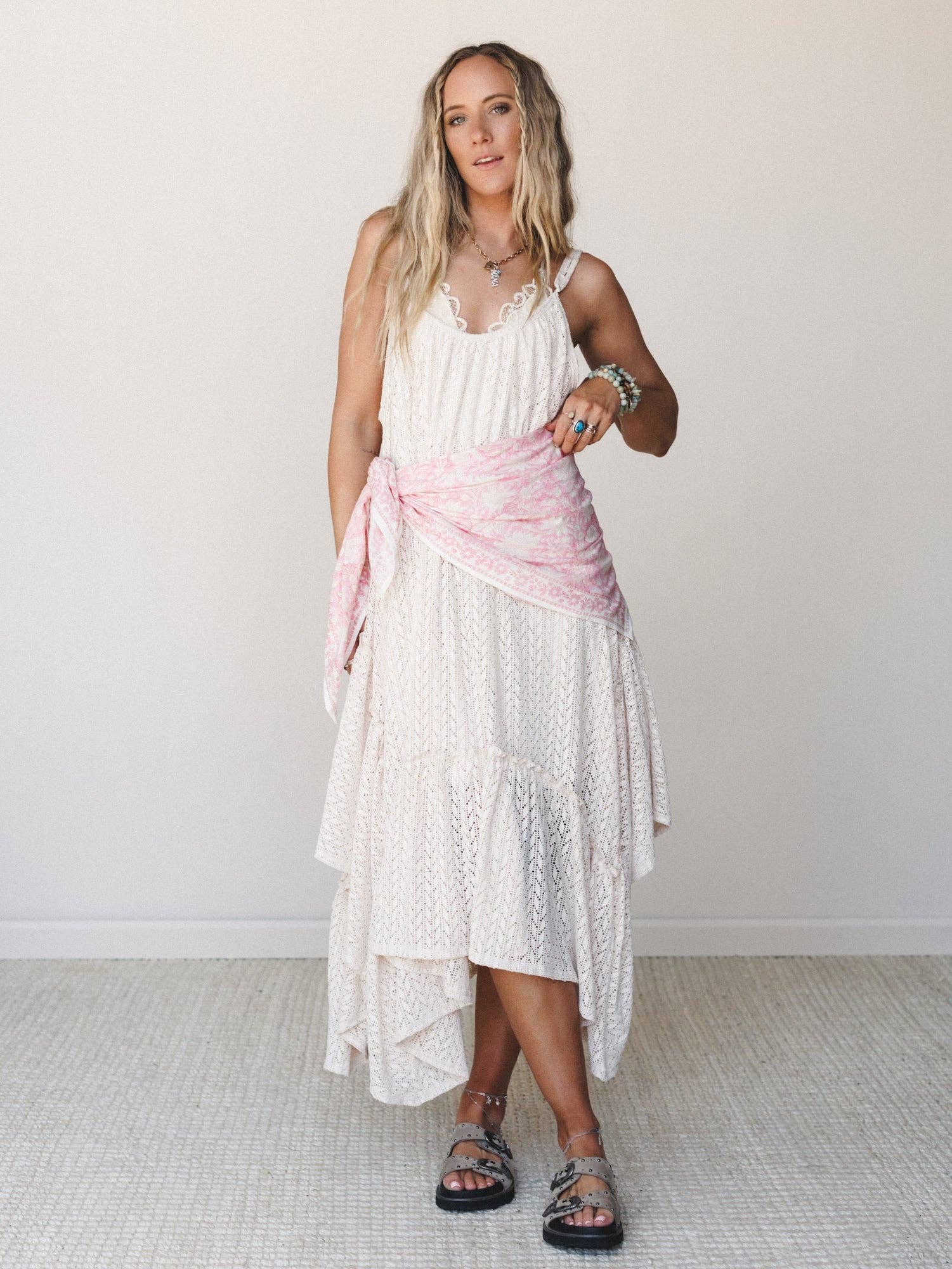 Three Bird Nest Breezy Days Maxi Dress - Taupe