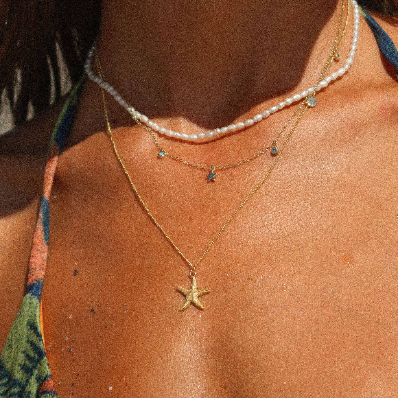 The Salty Gem Shelling Charm Necklace