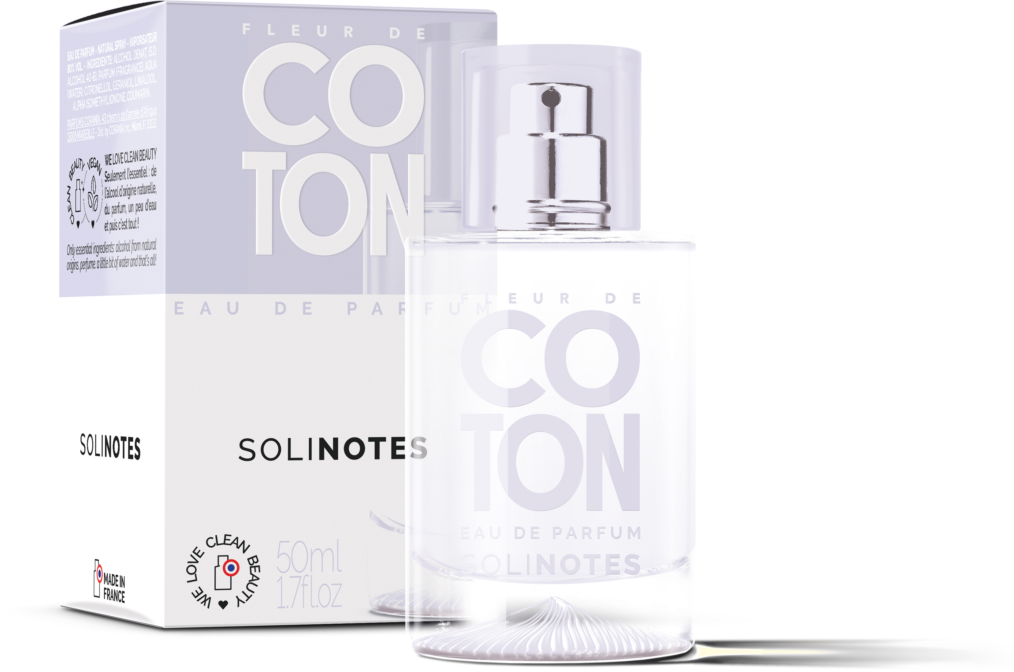 Solinotes Cotton Perfume 1.7 oz - CLEAN BEAUTY