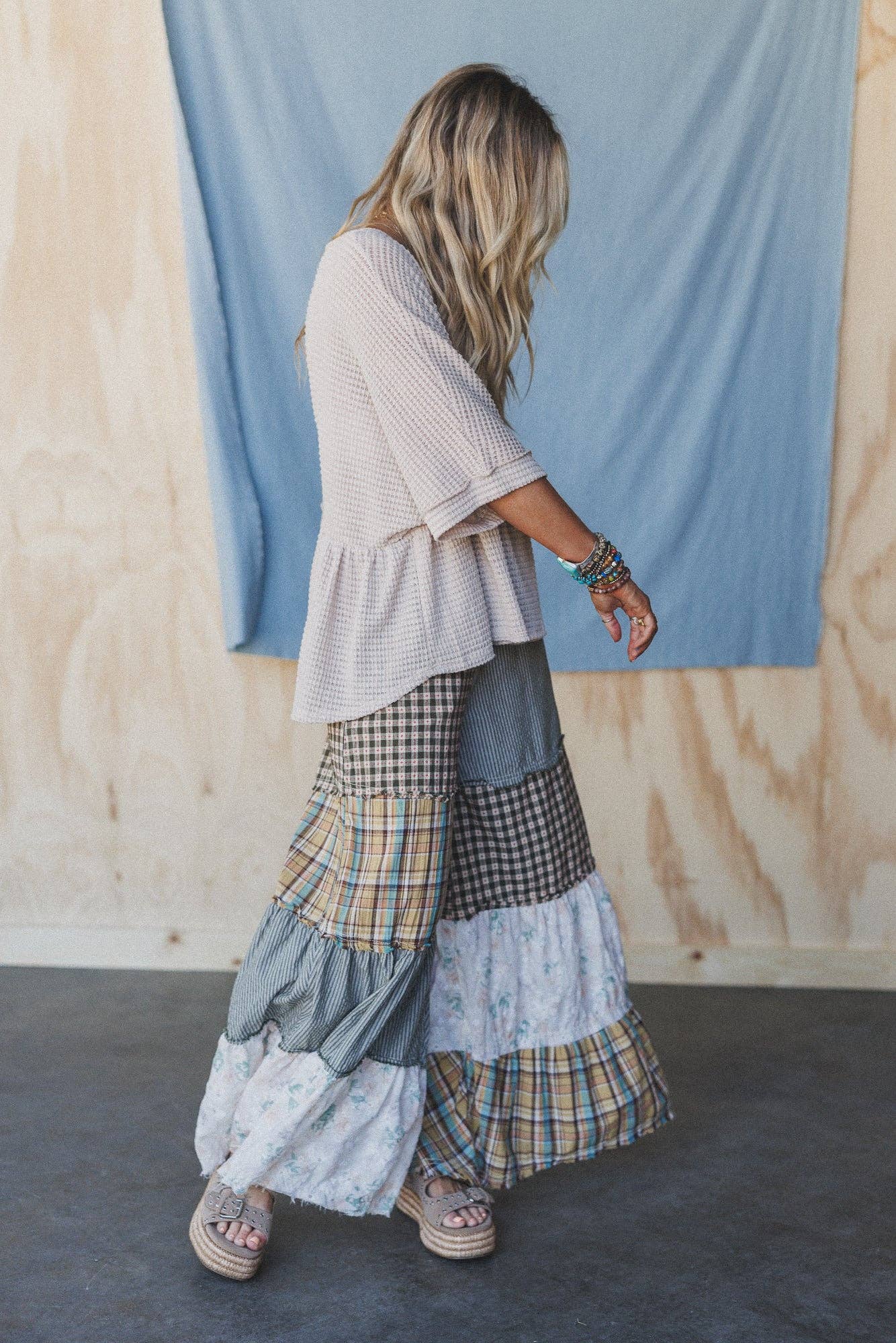 Three Bird Nest Lush Drift Top - Oatmeal Beige