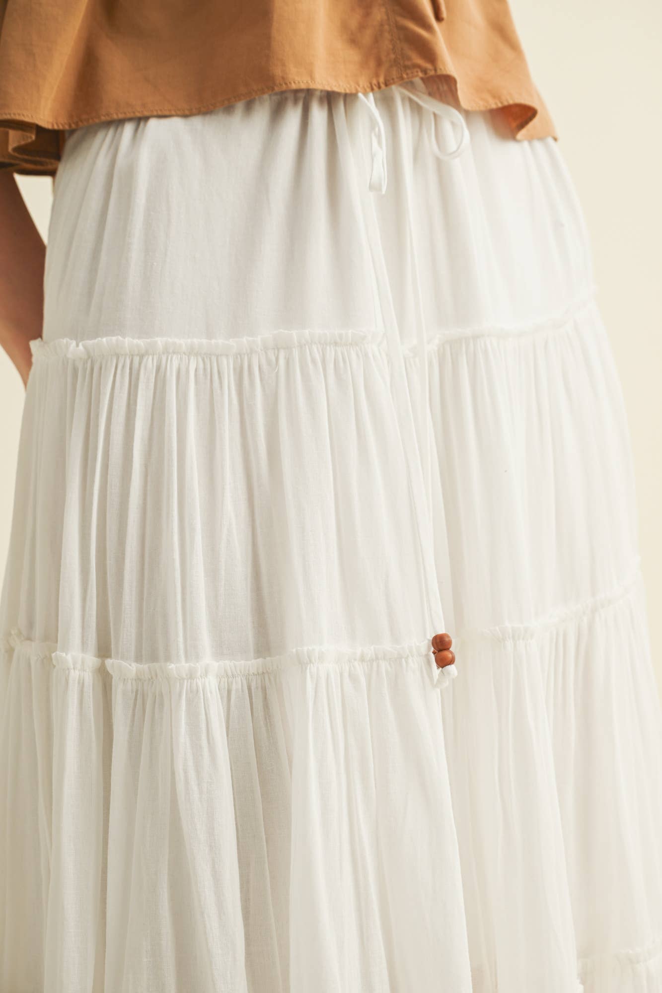 Mustard Seed SIERRA TIERED MAXI SKIRT
