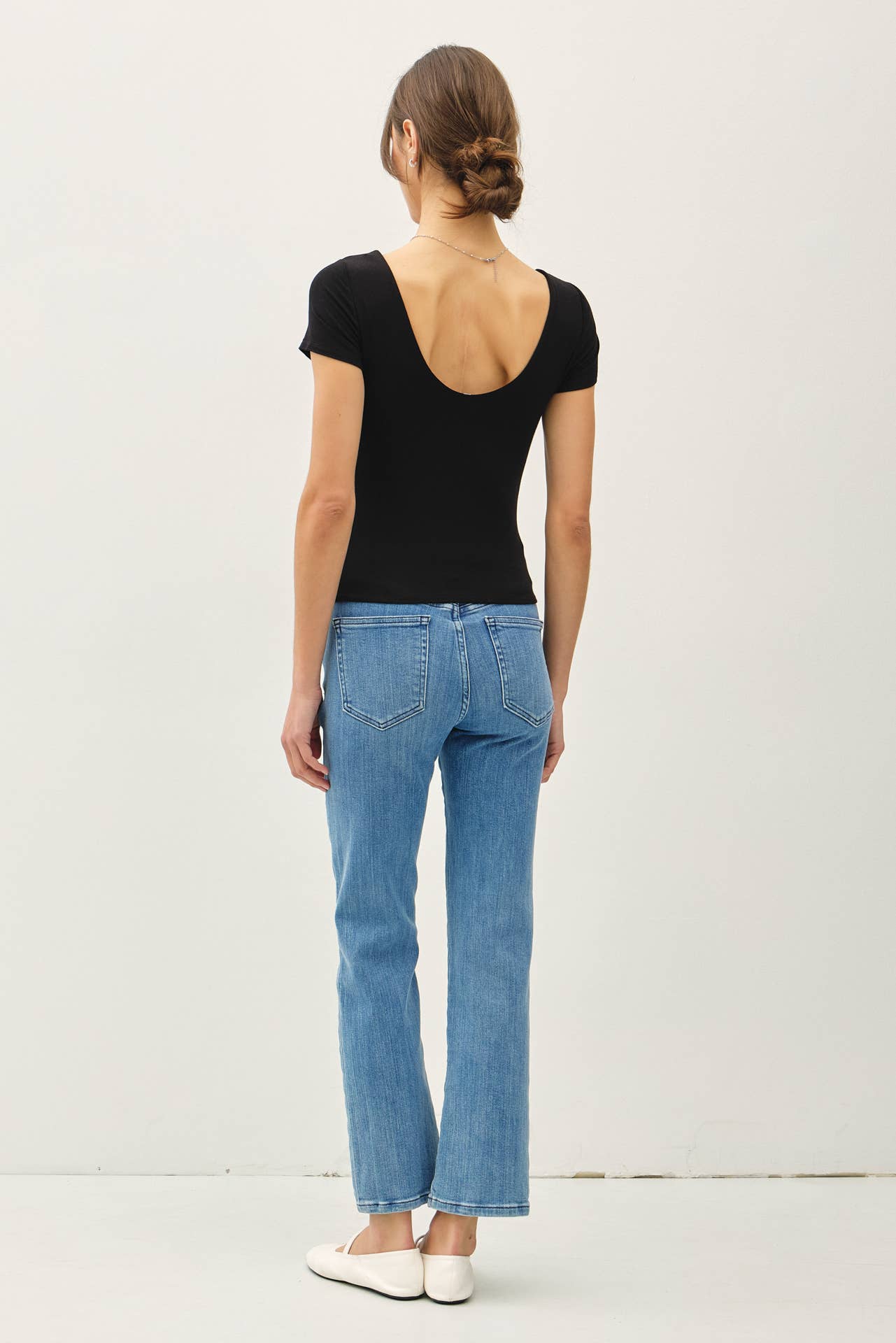 Be Cool BASIC THREADS DOUBLE LINED SCOOP NECK CAP SLEEVE TOP