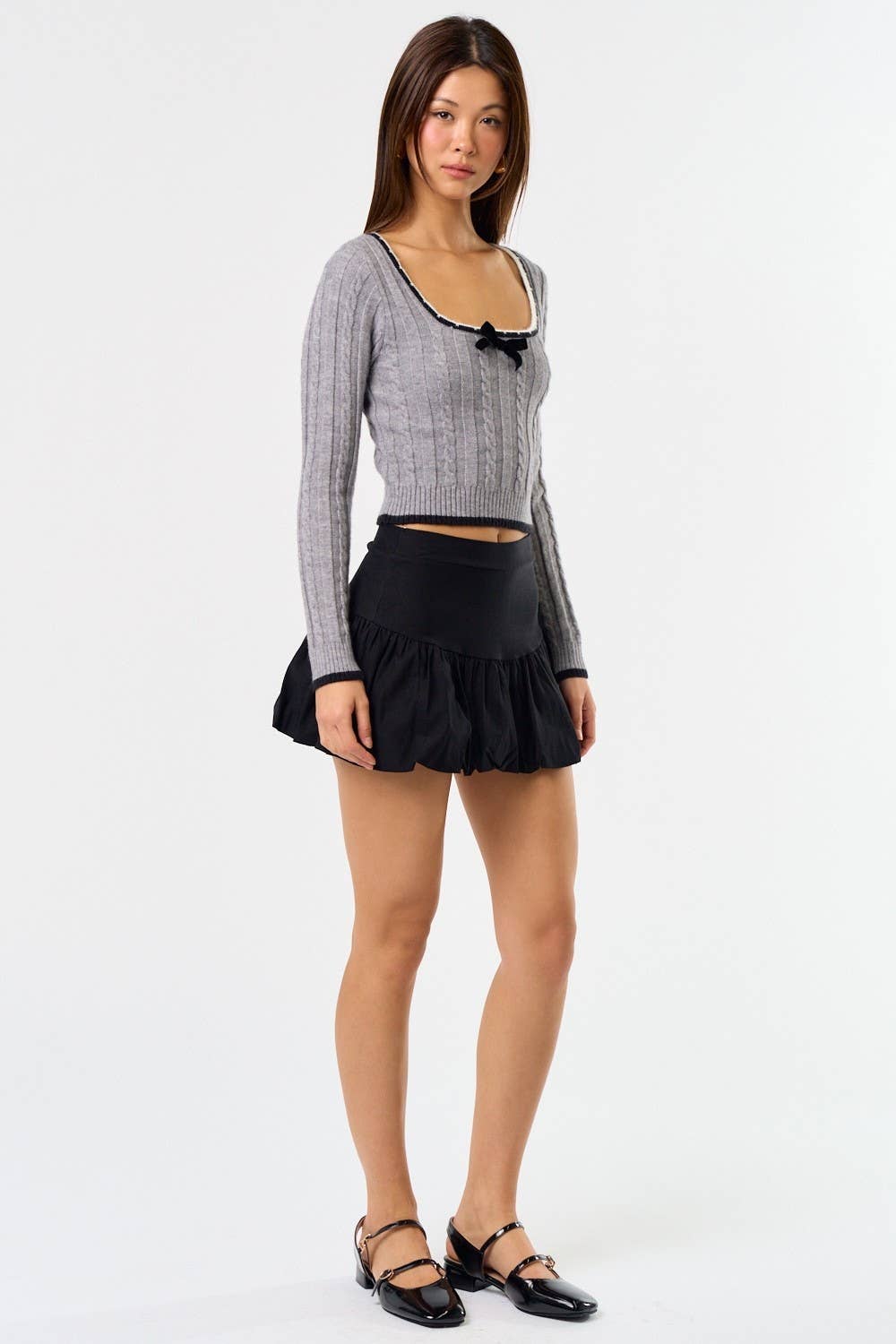 Blue Blush School Girl Sweater Top