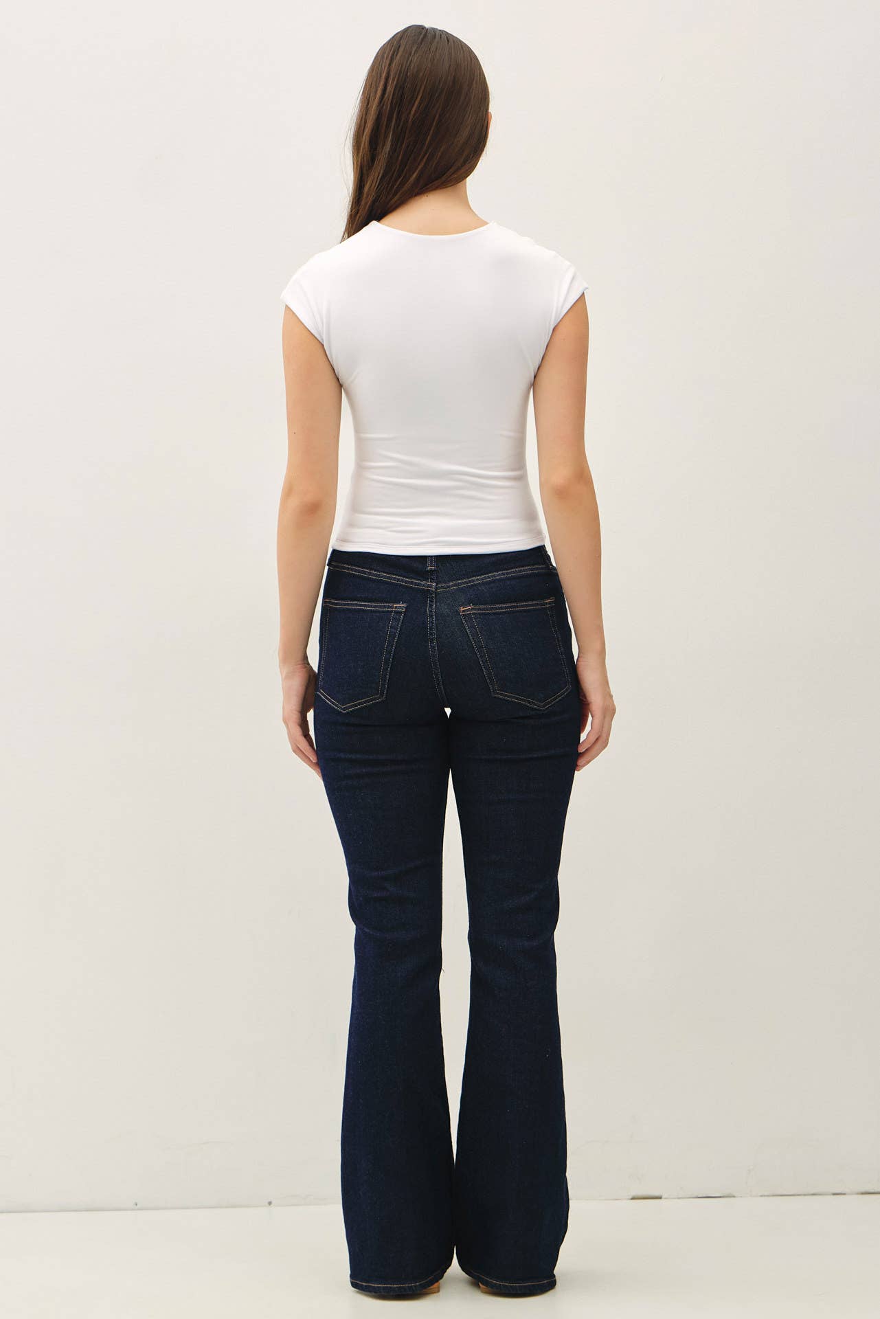 Be Cool BASIC THREADS CAP SLEEVE CREWNECK TOP