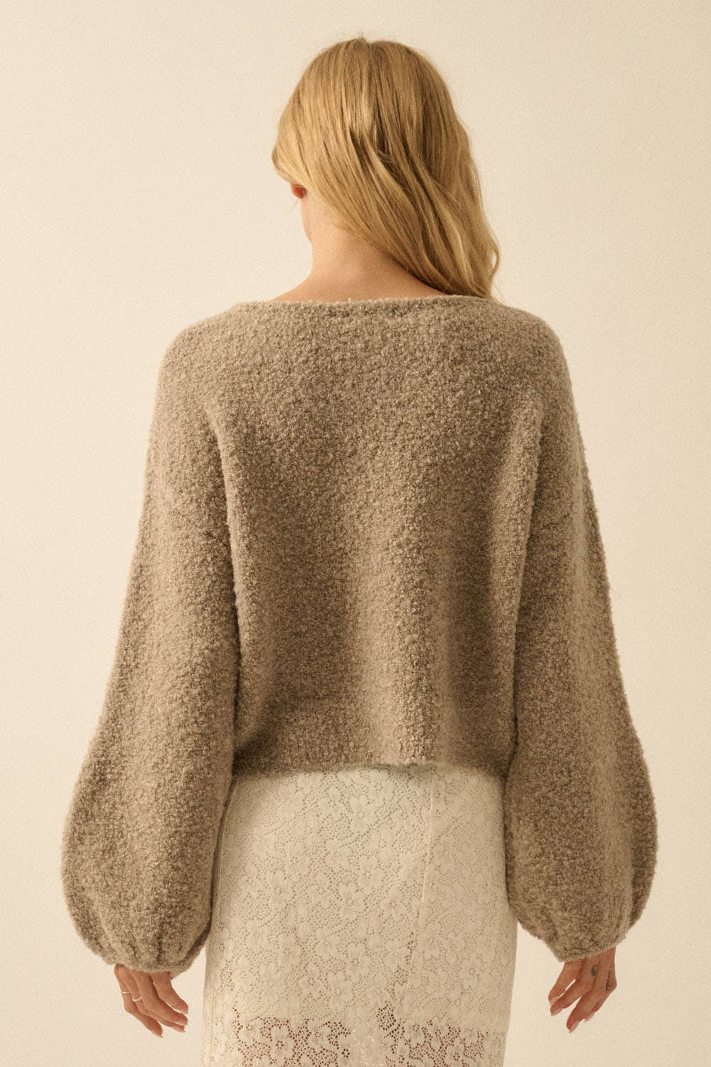 Promesa USA Stella Bubble-Sleeve Sweater