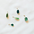 The Salty Gem Green Sea Glass Necklace (Handmade)