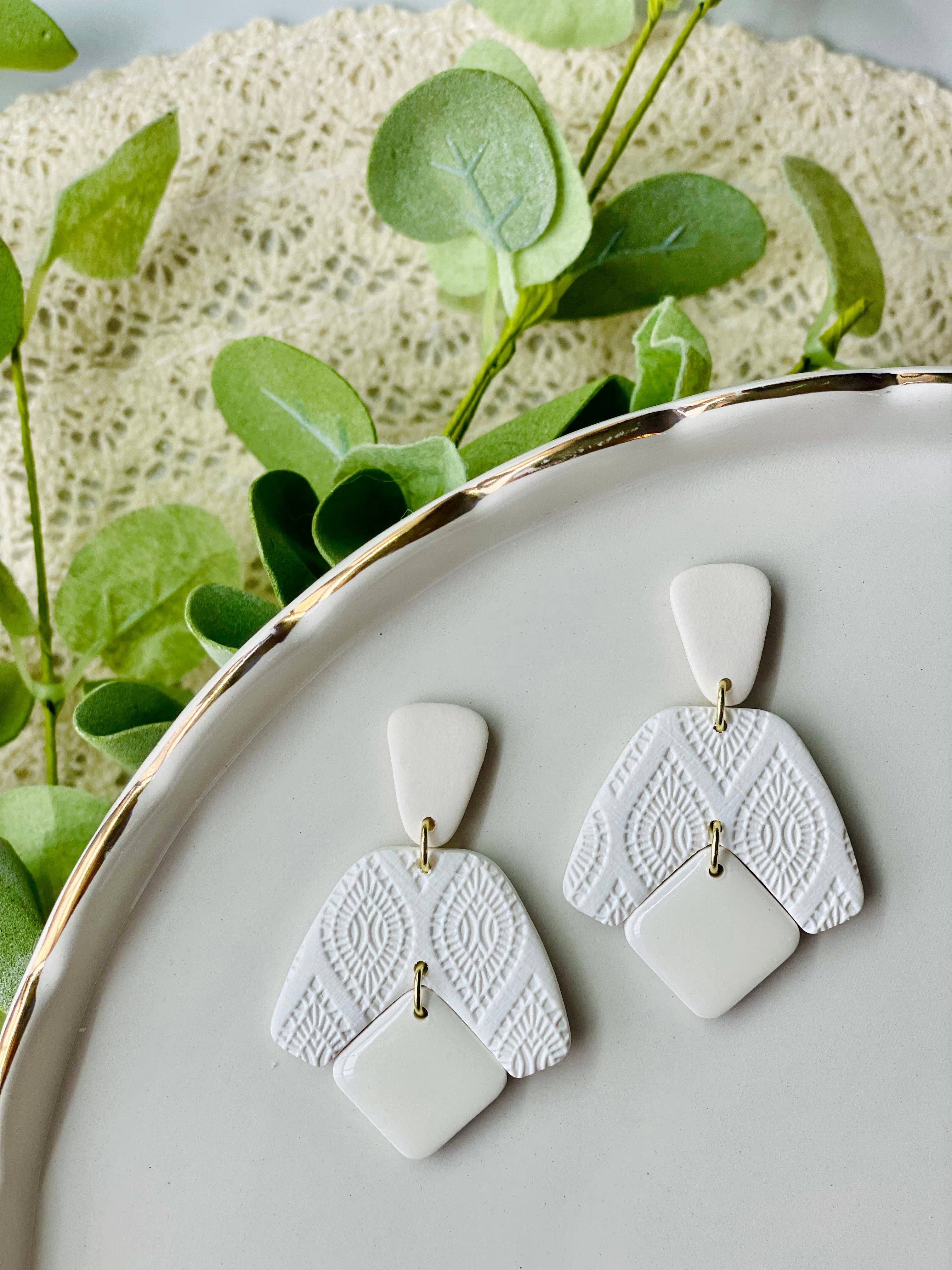 E & M Creative Design Co. BLOOMING BOOMERANG EARRINGS